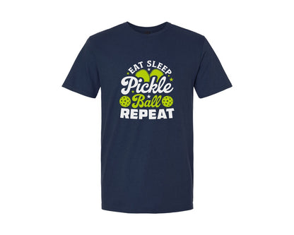 brand:Generic|color:Navy|Eat Sleep Pickleball Repeat T Shirt 2 Graphic T-Shirt