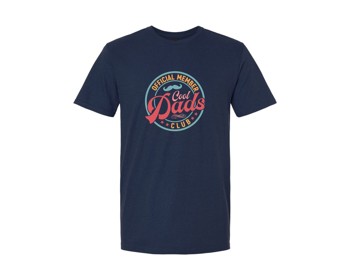 brand:Generic|color:Navy|Fathers Day Official Member Cool Dads Graphic T-Shirt