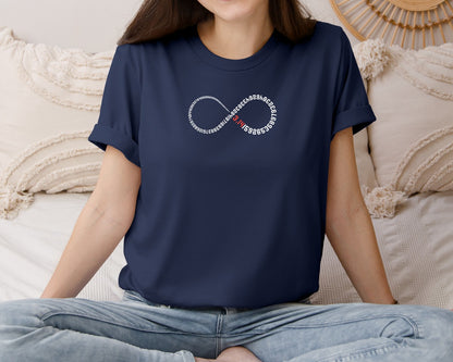 brand:Bella Canvas|color:Navy|Math Teacher 3 14 Infinity Pi Digits Graphic T-Shirt