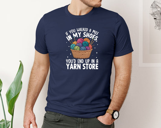 Funny Knitting Crochet Quote T Shirt Graphic T-Shirt