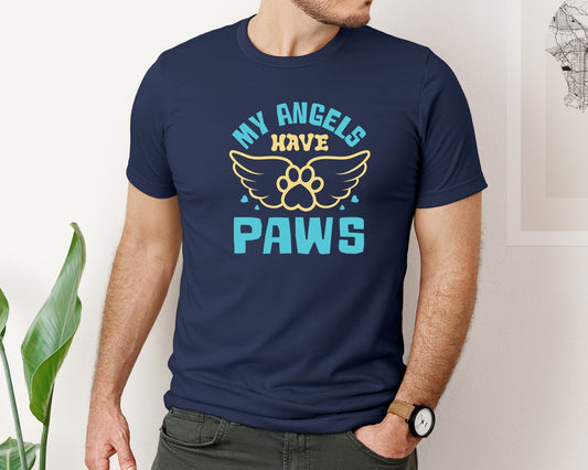 My Angels Have Paws Cut File Design 3 Graphic T-Shirt