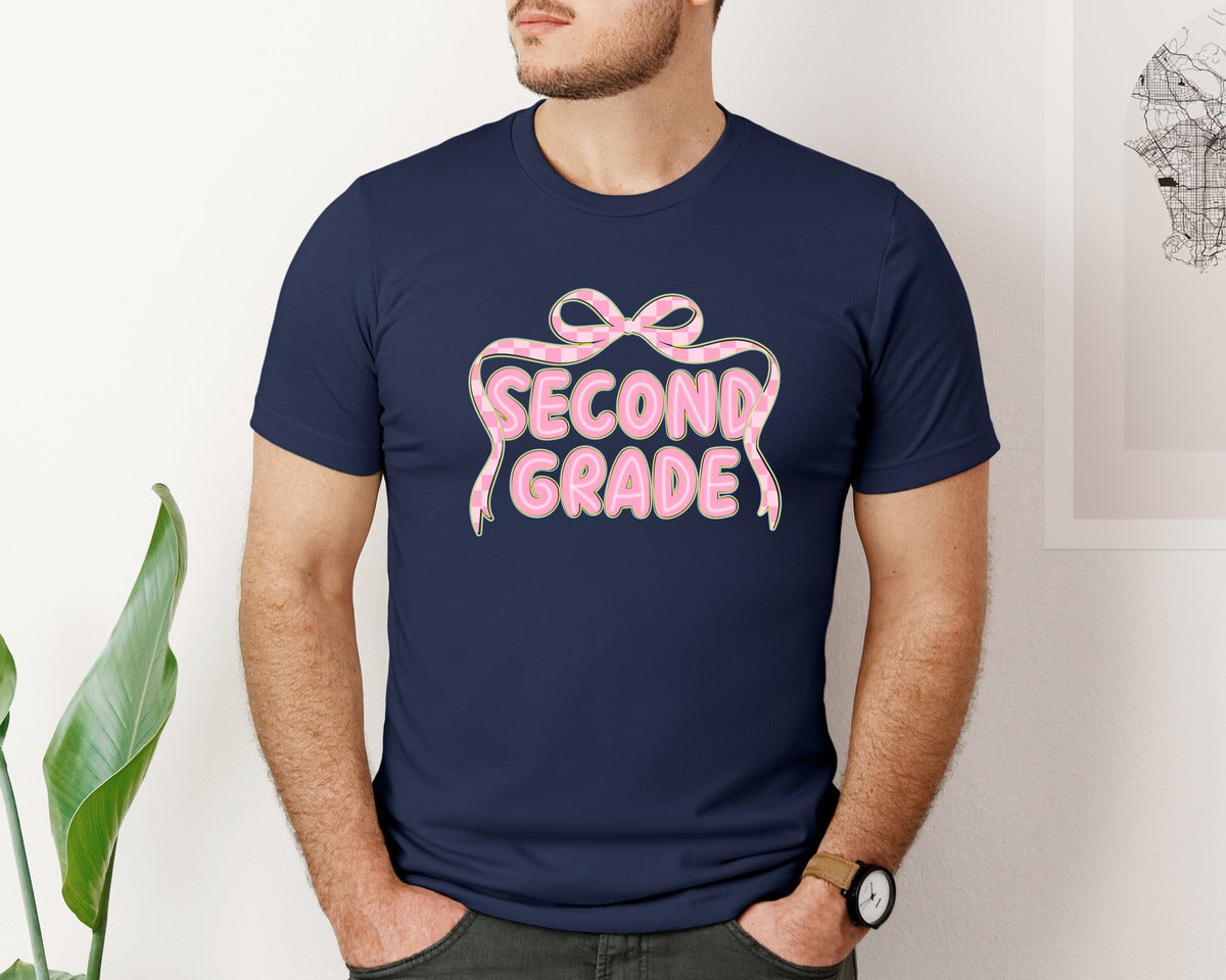 brand:Bella Canvas|color:Navy|Preppy Back To School 4 Graphic T-Shirt