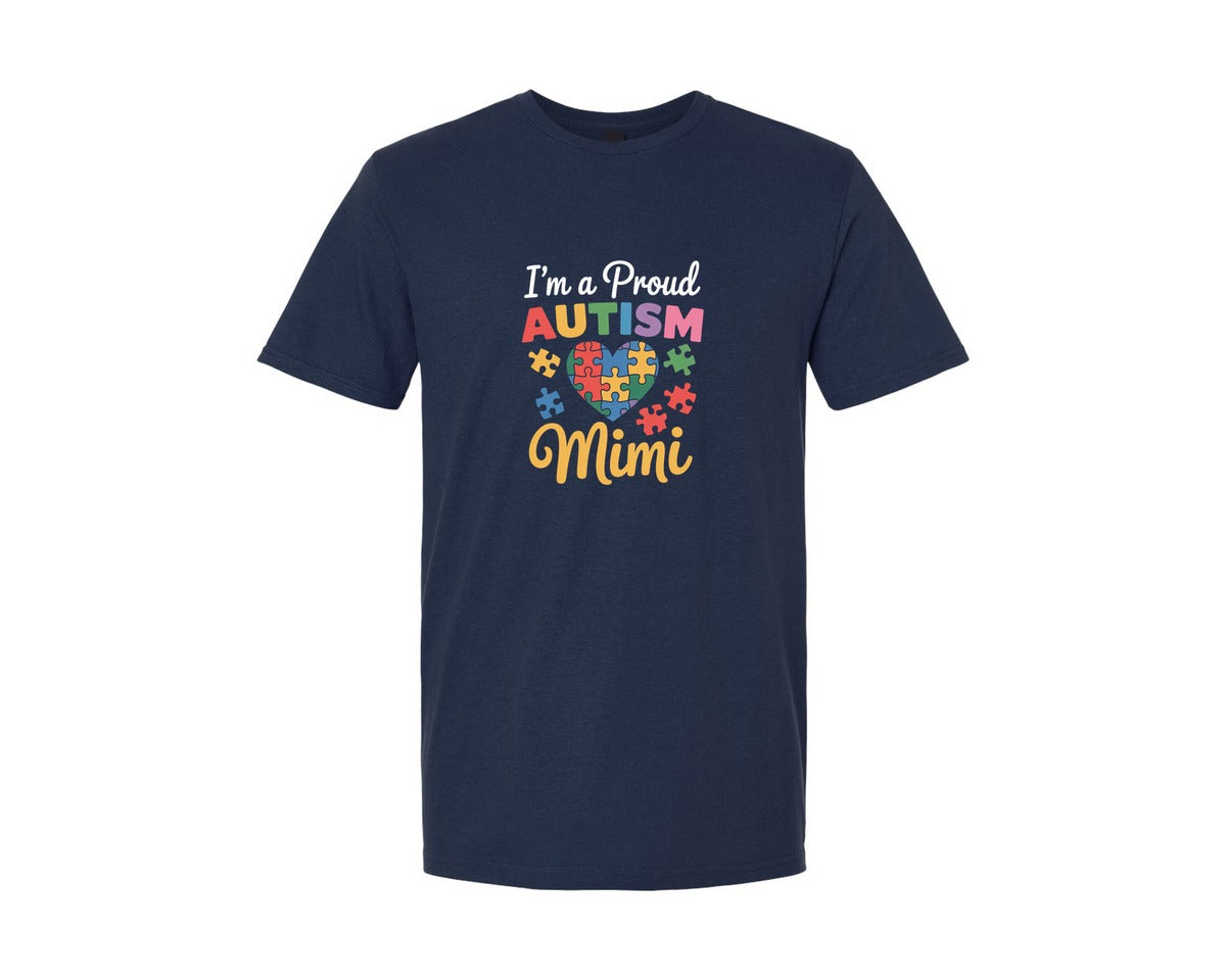 brand:Generic|color:Navy|Proud Autism Mimi Proud Autism Mimi Graphic T-Shirt