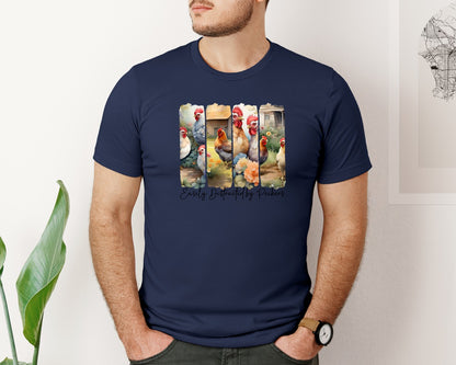 brand:Bella Canvas|color:Navy|Funny Chicken Lover Mama Farm Life Graphic T-Shirt