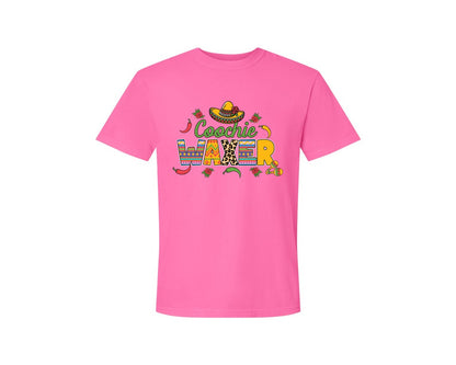 brand:Comfort Colors|color:Neon Pink|Cinco De Mayo Coochie Waxer Mexico Graphic T-Shirt