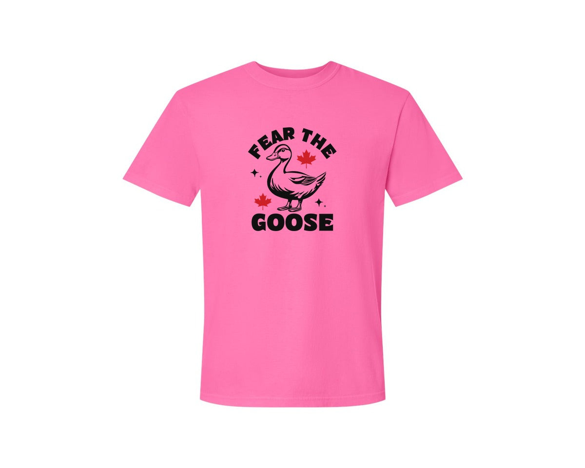 brand:Comfort Colors|color:Neon Pink|Elbows Up Canada Elbows Up Graphic T-Shirt