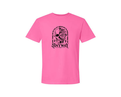 brand:Comfort Colors|color:Neon Pink|Some Things Are Better Left Unsaid 4 Graphic T-Shirt