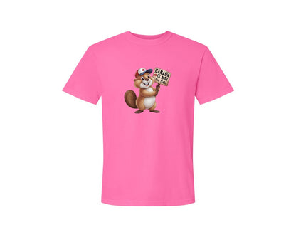 brand:Comfort Colors|color:Neon Pink|Canada Is Not For Sale Maple Leaf 2 Graphic T-Shirt