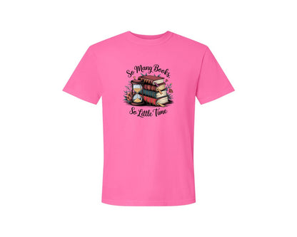 brand:Comfort Colors|color:Neon Pink|Reading Book 8 Graphic T-Shirt