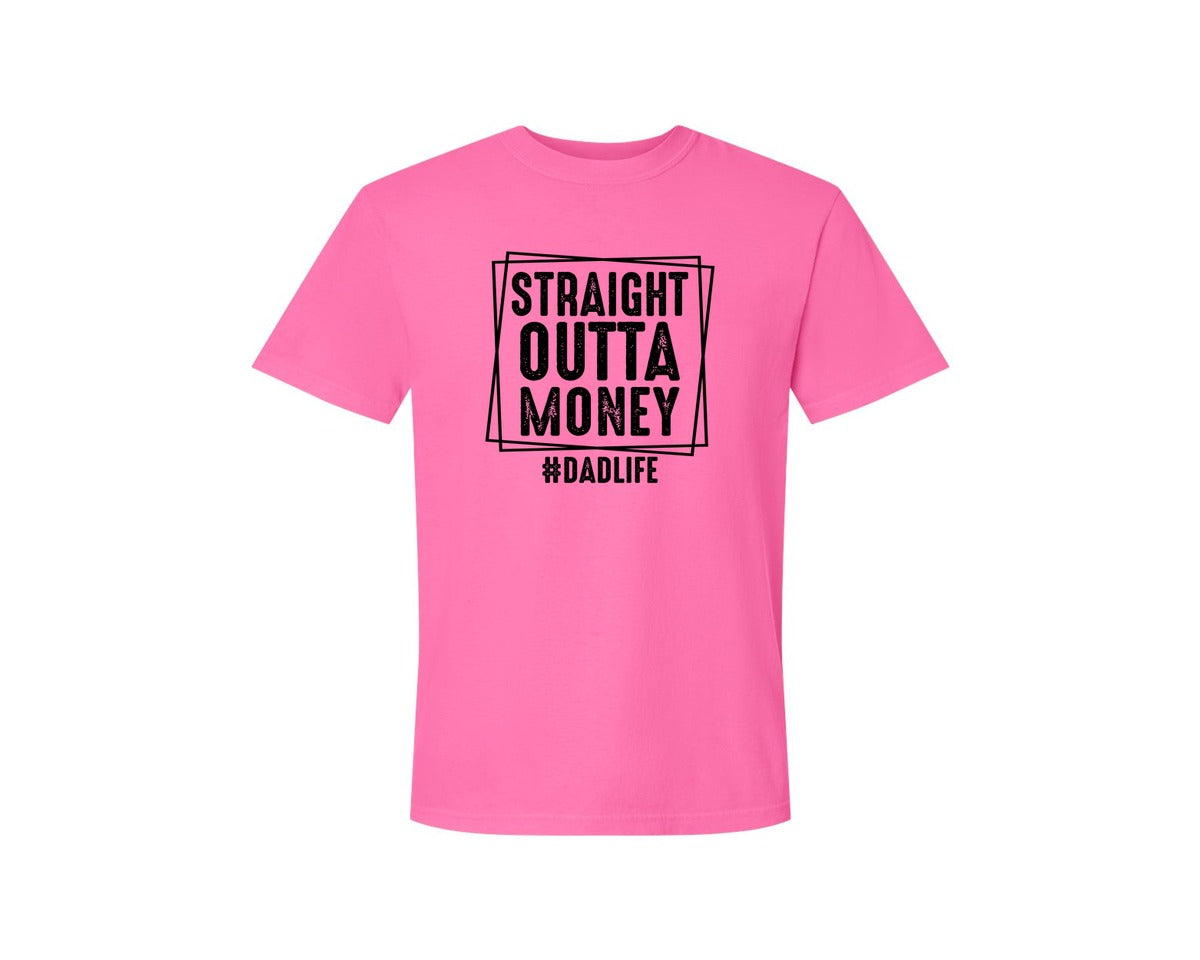 brand:Comfort Colors|color:Neon Pink|Dad Fathers Day 5 Graphic T-Shirt
