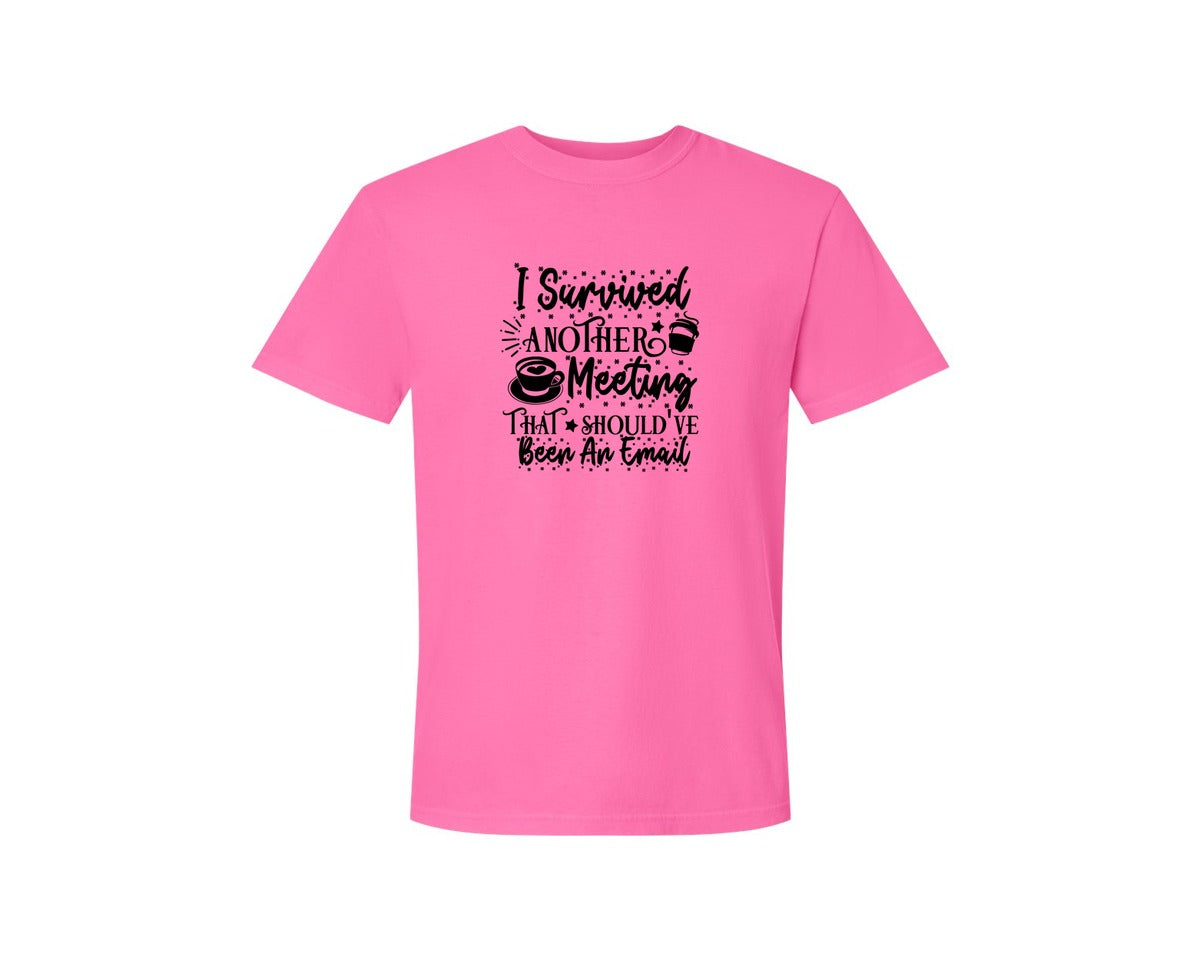 brand:Comfort Colors|color:Neon Pink|Funny Office Coffee Mug 2 Graphic T-Shirt