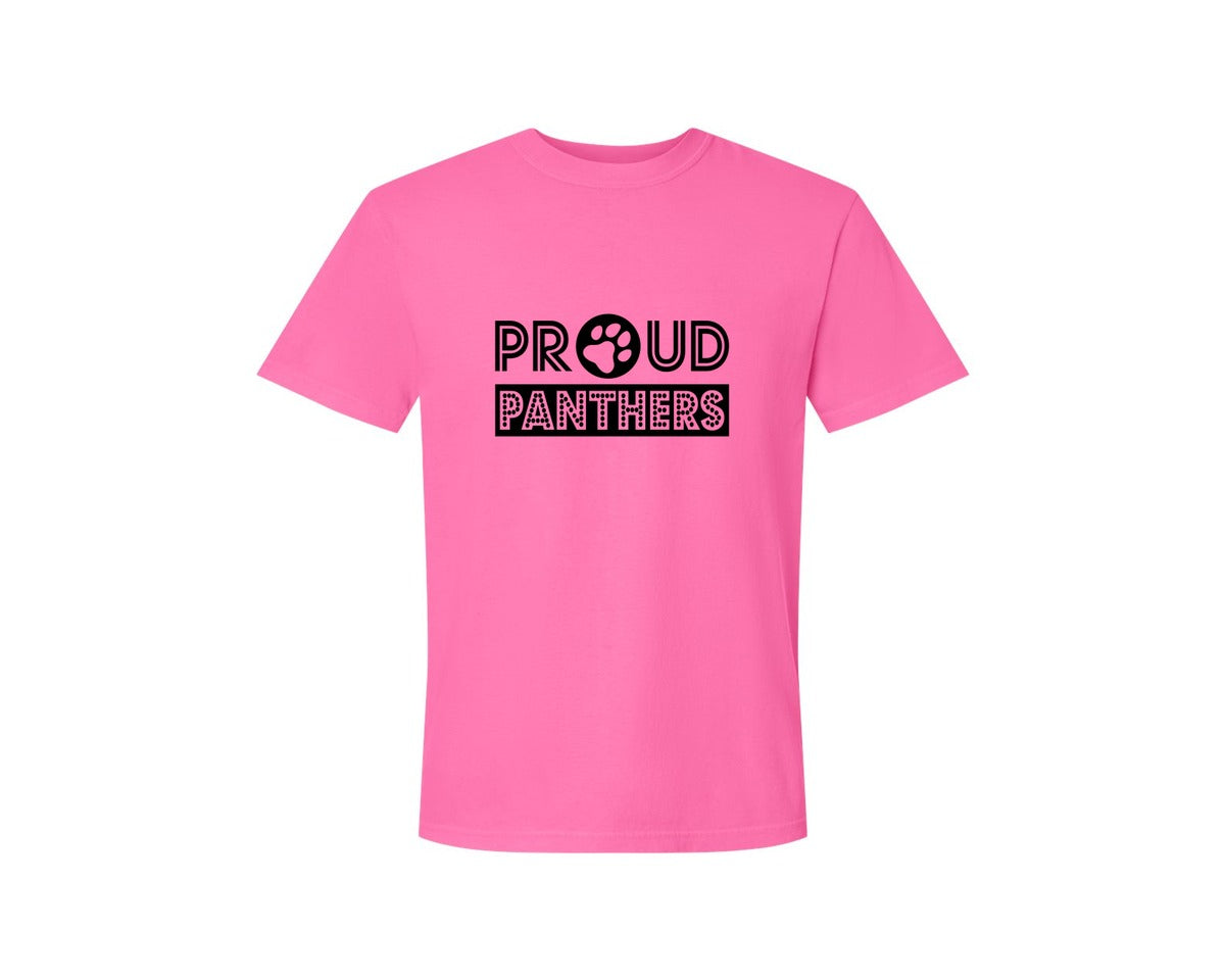 brand:Comfort Colors|color:Neon Pink|Panthers 4 In 1 Pack Graphic T-Shirt