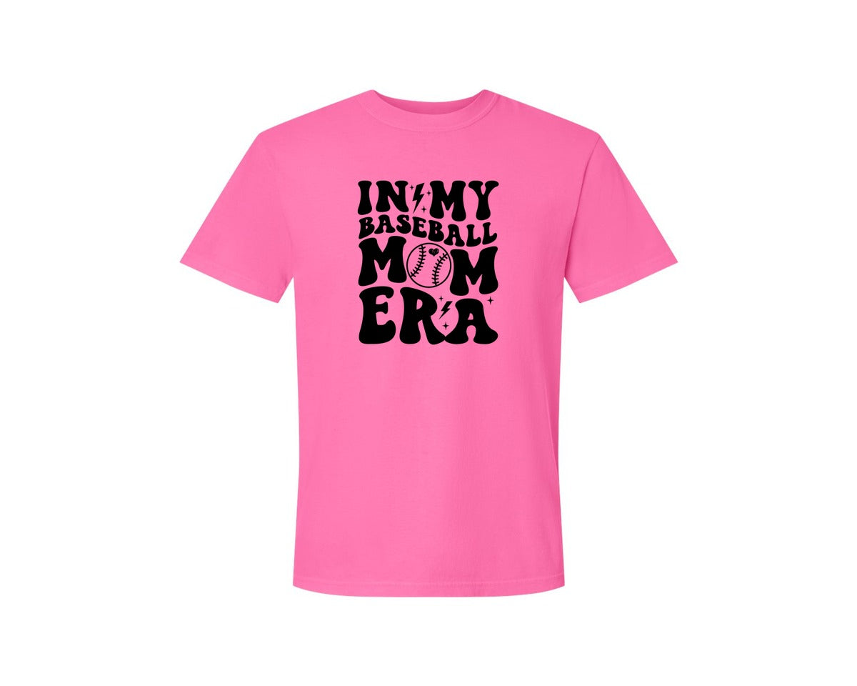 brand:Comfort Colors|color:Neon Pink|Retro Sports Mom In My Mom Era Graphic T-Shirt