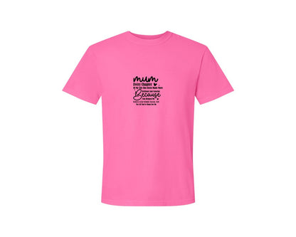 brand:Comfort Colors|color:Neon Pink|Mothers Day Design Mum Design 2 Graphic T-Shirt