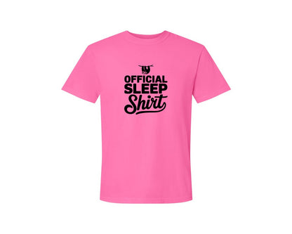 brand:Comfort Colors|color:Neon Pink|Official Sleep Shirt T Shirt Graphic T-Shirt