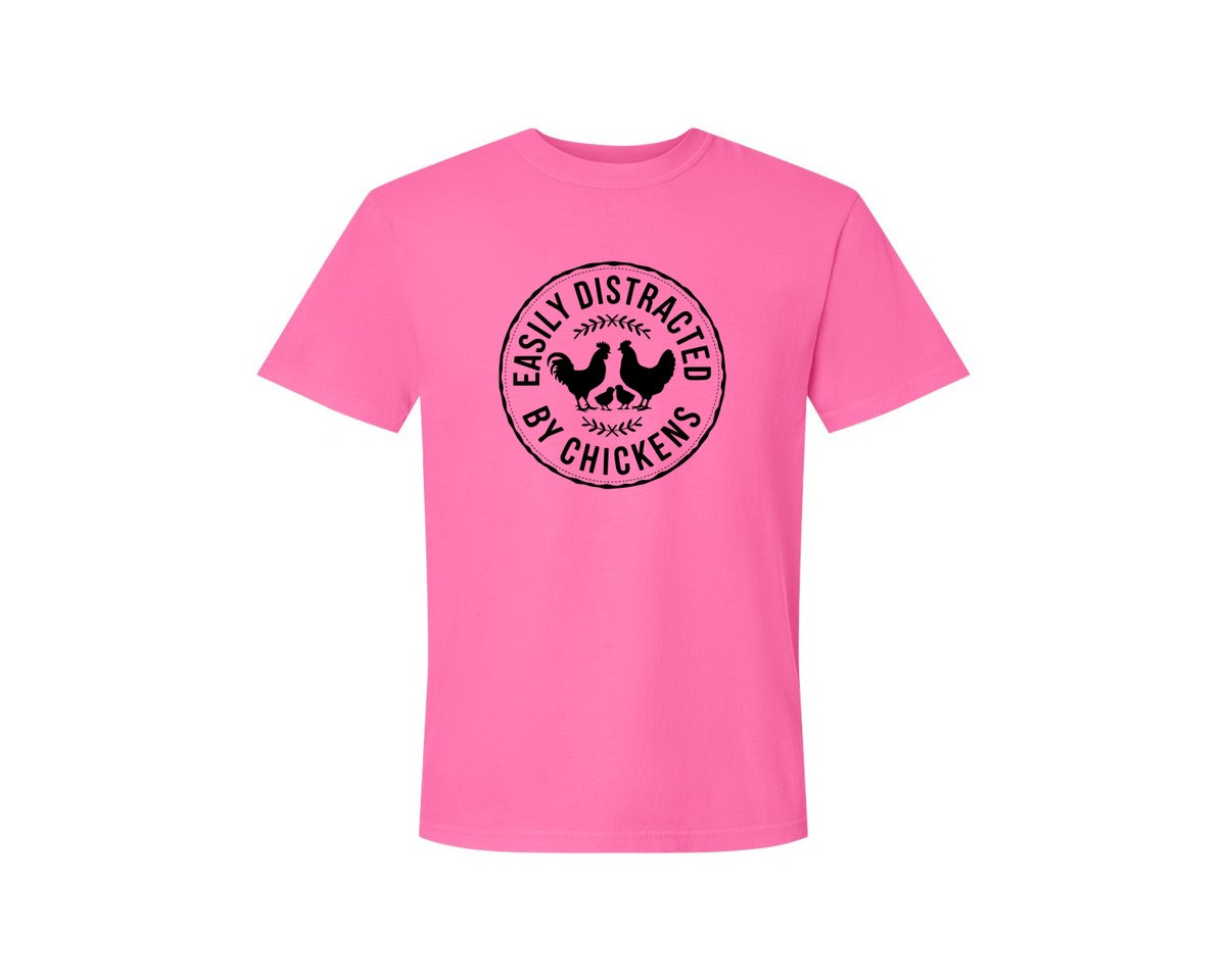brand:Comfort Colors|color:Neon Pink|Dont Ruffle My Feathers T Shirt Design 2 Graphic T-Shirt