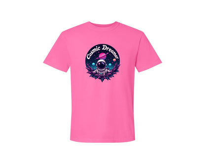 brand:Comfort Colors|color:Neon Pink|Cosmic Dreamer T Shirt Design Graphic T-Shirt
