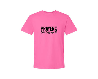 brand:Comfort Colors|color:Neon Pink|Pray With Me Christian Front Back Graphic T-Shirt