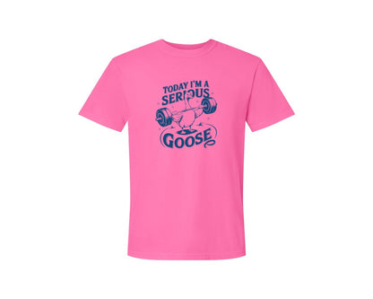 brand:Comfort Colors|color:Neon Pink|Today Im A Serious Goose Bird T Shirt 2 Graphic T-Shirt