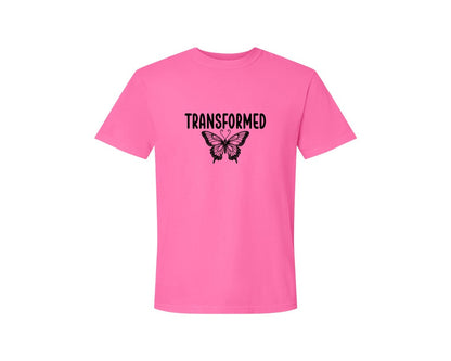 brand:Comfort Colors|color:Neon Pink|Boho Christian Sleeve Design Graphic T-Shirt
