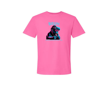 brand:Comfort Colors|color:Neon Pink|Bruh Id Rather Be Playing Tag T Shirt Graphic T-Shirt