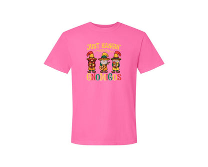 brand:Comfort Colors|color:Neon Pink|Gnomigos Cinco De Mayo Tshirt Graphic T-Shirt