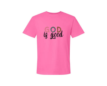 brand:Comfort Colors|color:Neon Pink|Boho Christian Religious Graphic T-Shirt