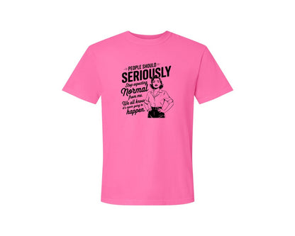 brand:Comfort Colors|color:Neon Pink|Vintage Funny Trendy Woman Shirt Design Graphic T-Shirt