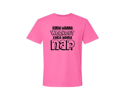 brand:Comfort Colors|color:Neon Pink|Workout Gym Tank Exercise Graphic T-Shirt
