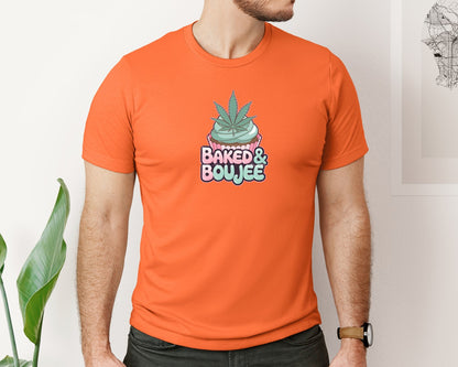 brand:Bella Canvas|color:Orange|Baked Boujee Funny 4 Graphic T-Shirt