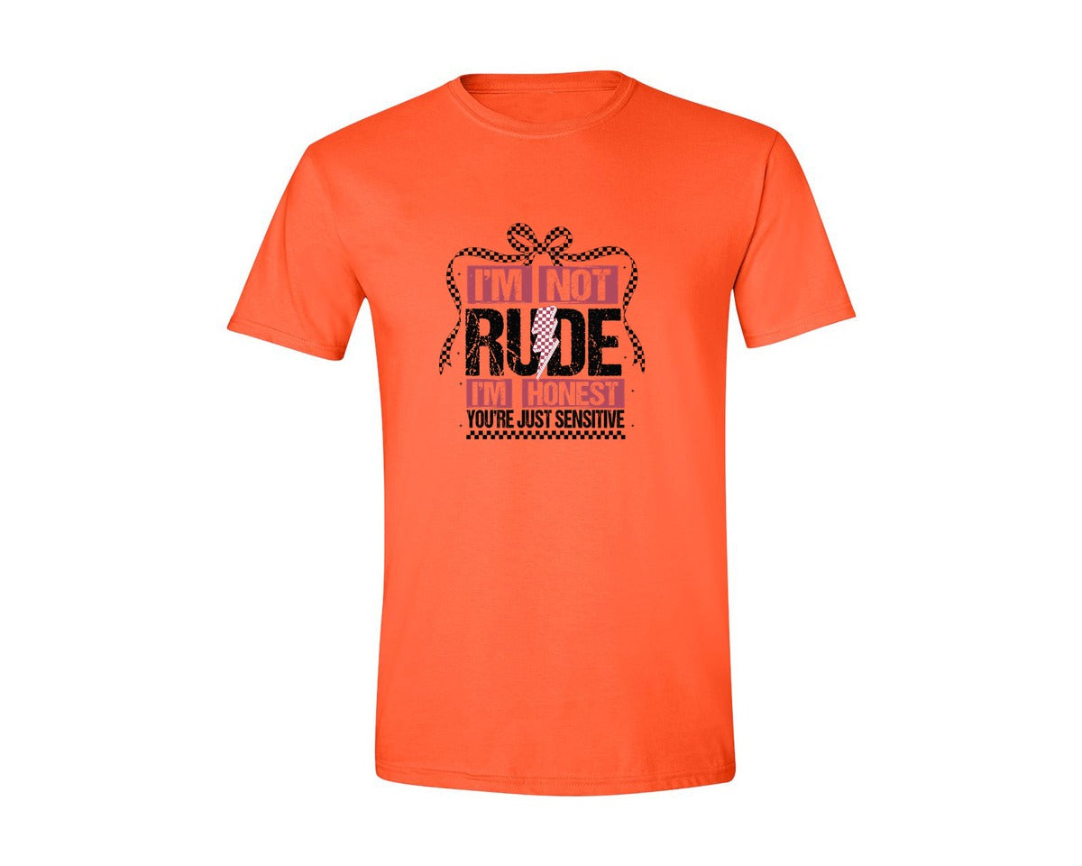 brand:Generic|color:Orange|Im Not Rude Snarky Sarcastic 2 Graphic T-Shirt