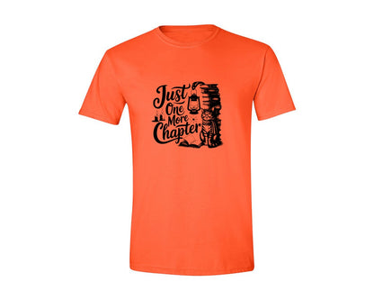 brand:Generic|color:Orange|Just One More Chapter T Shirt Design Graphic T-Shirt
