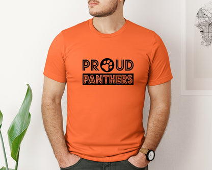brand:Bella Canvas|color:Orange|Panthers 4 In 1 Pack Graphic T-Shirt