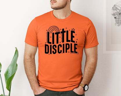 brand:Bella Canvas|color:Orange|Retro Little Disciple Tshirt Kids Graphic T-Shirt