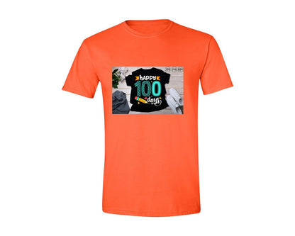 brand:Generic|color:Orange|100 Days Of School Shirt 10 Graphic T-Shirt