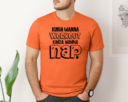 brand:Bella Canvas|color:Orange|Workout Gym Tank Exercise Graphic T-Shirt