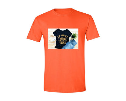 brand:Generic|color:Orange|Id Smoke That 26 Graphic T-Shirt