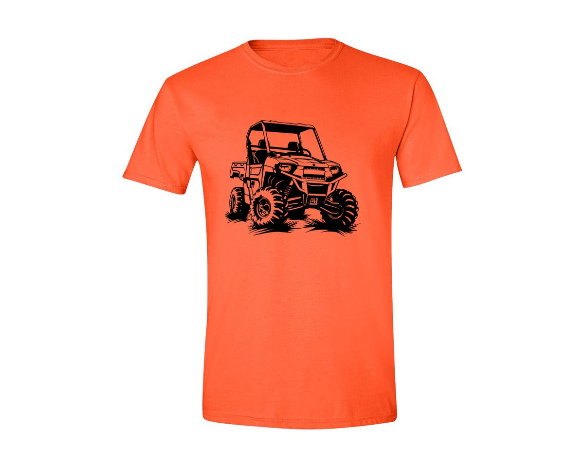 brand:Generic|color:Orange|Atv Atv Riding Graphic T-Shirt