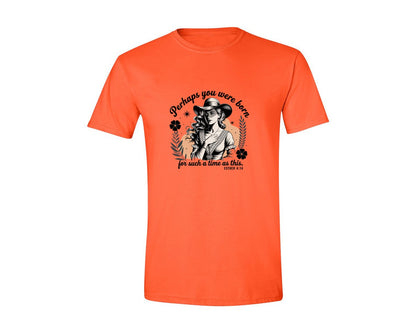 brand:Generic|color:Orange|Perhaps You Were Born Christian 3 Graphic T-Shirt