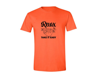 brand:Generic|color:Orange|Relax Take It Easy T Shirt Graphic T-Shirt