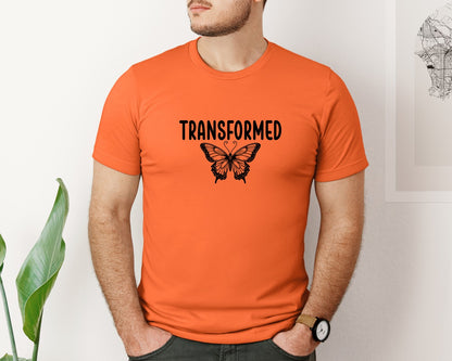 brand:Bella Canvas|color:Orange|Boho Christian Sleeve Design Graphic T-Shirt