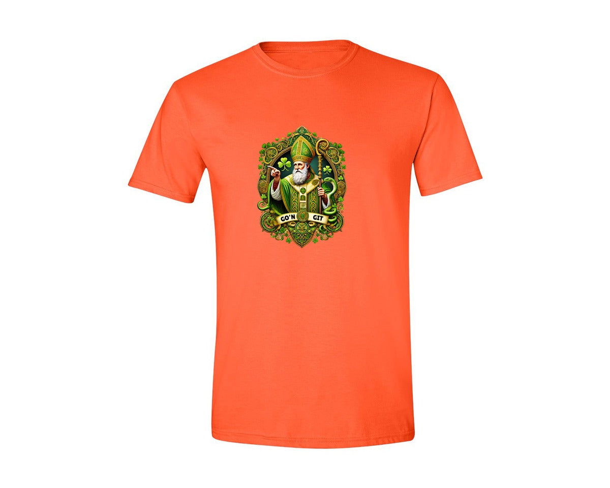 brand:Generic|color:Orange|St Patricks Day Saint Patrick Graphic T-Shirt
