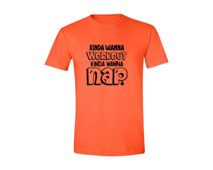 brand:Generic|color:Orange|Workout Gym Tank Exercise Graphic T-Shirt