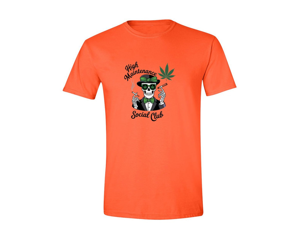brand:Generic|color:Orange|High Maintenance Social Club 4 Graphic T-Shirt
