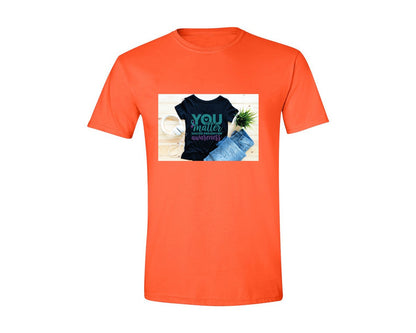 brand:Generic|color:Orange|Suicide Prevention Awareness 8 Graphic T-Shirt