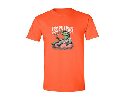 brand:Generic|color:Orange|See Ya Later Aligator Shirt Graphic T-Shirt