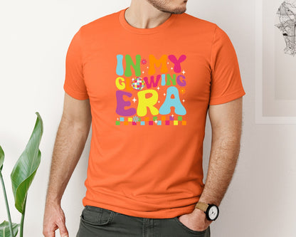 brand:Bella Canvas|color:Orange|In My Glowing Era Self Love Graphic T-Shirt