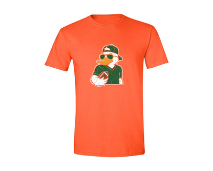 brand:Generic|color:Orange|Green Duck American Football Sunglasses Graphic T-Shirt