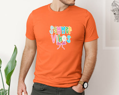 brand:Bella Canvas|color:Orange|Coquette Summer Vibes Summer Lace 2 Graphic T-Shirt