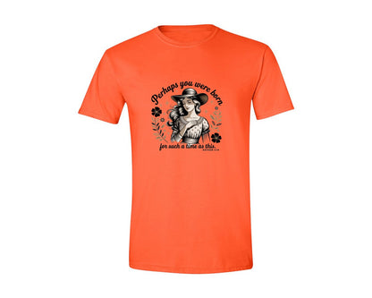 brand:Generic|color:Orange|Perhaps You Were Born Christian 2 Graphic T-Shirt